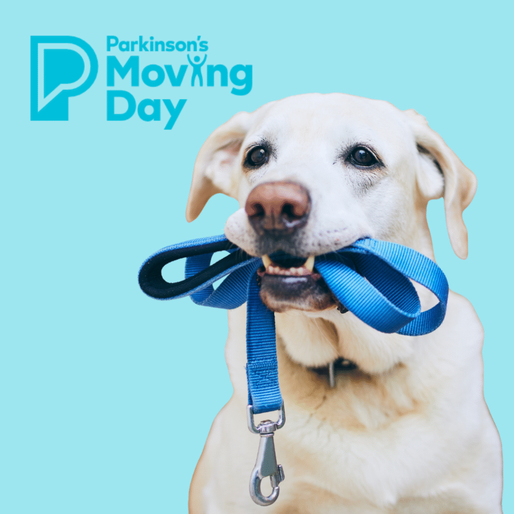 Parkinsons Moving Day Walk Dog with Leash